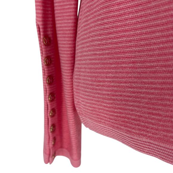 J. McLaughlin Janie Sweater in Peony/Fuchsia Stripe - Picture 9 of 10